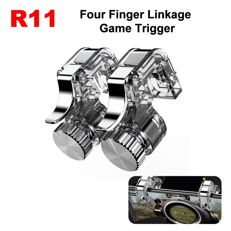 Gaming Console For Phone - R11 Ponsel PUBG Game Trigger 4